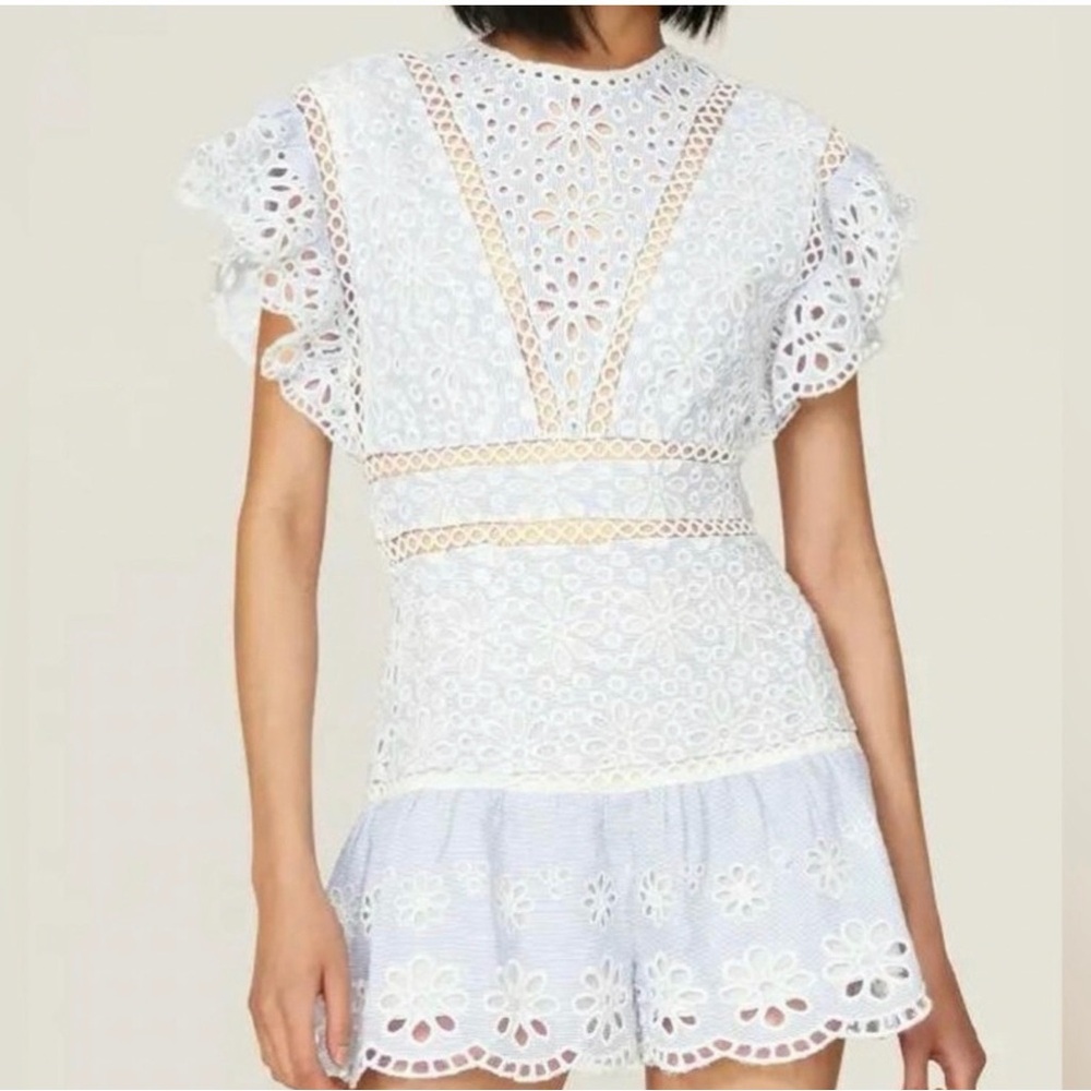 SAYLOR Shanice Eyelet Romper L